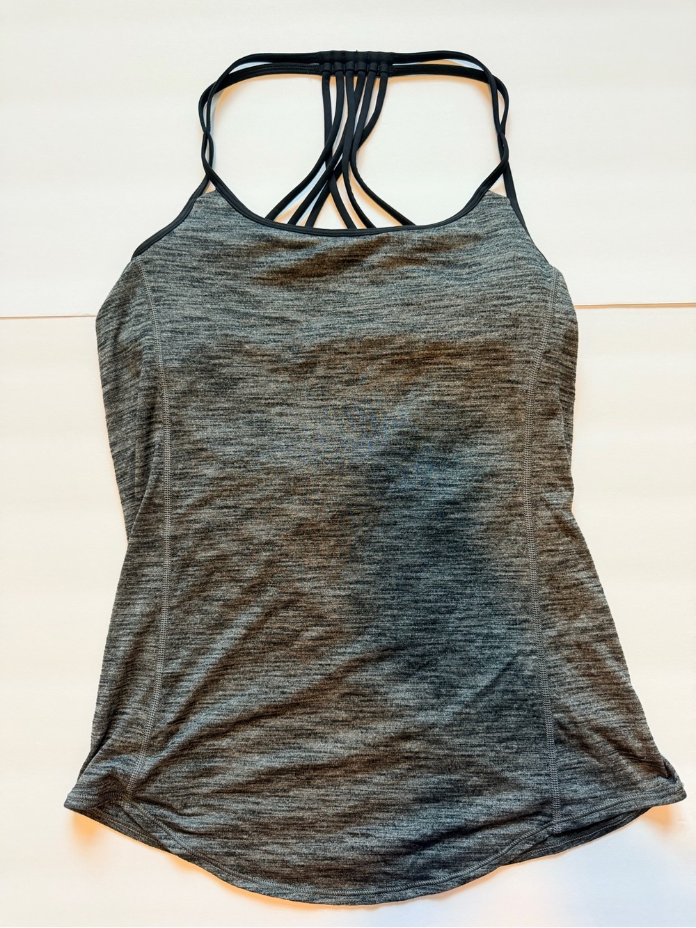 lululemon athletica Gray Strappy Back Tank size 4